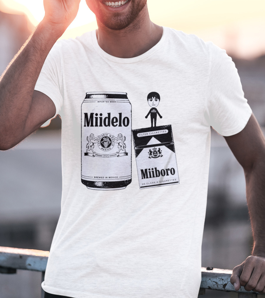 Miidelo Miiboro Tomodachi Life Mii Modelo Marlboro T-Shirt