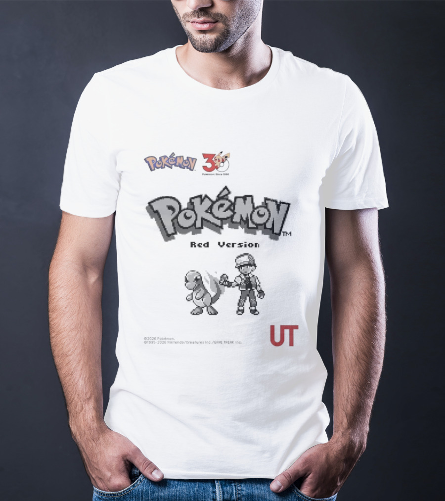 Pokemon Red Version 25th Anniversary Characters UT T-Shirt