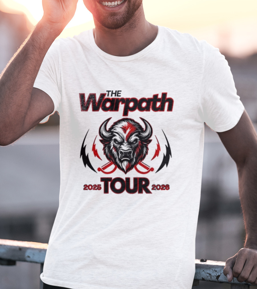 The Warpath Tour 2025 2026 Bison T-Shirt