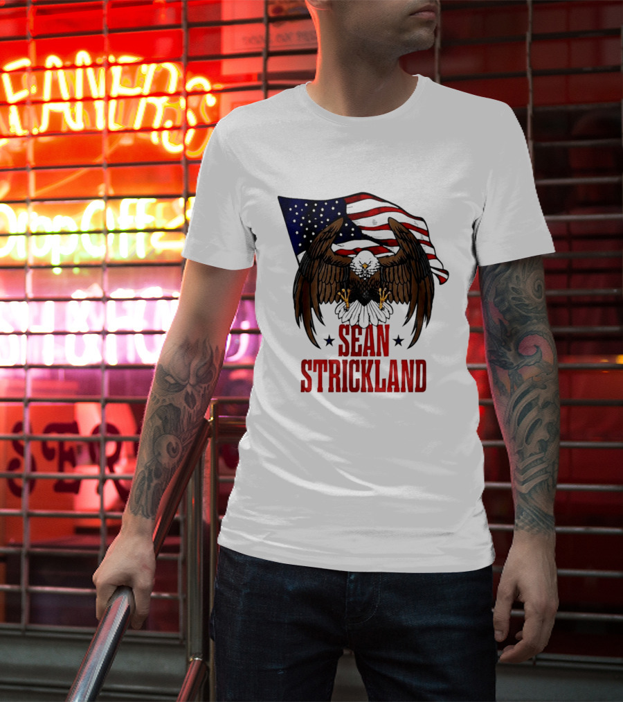 American Flag Eagle Sean Strickland UFC The Great American Hope T-Shirt