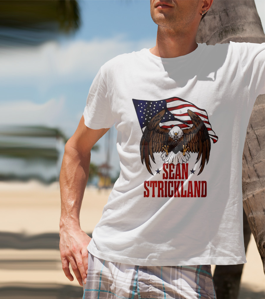 American Flag Eagle Sean Strickland UFC The Great American Hope T-Shirt