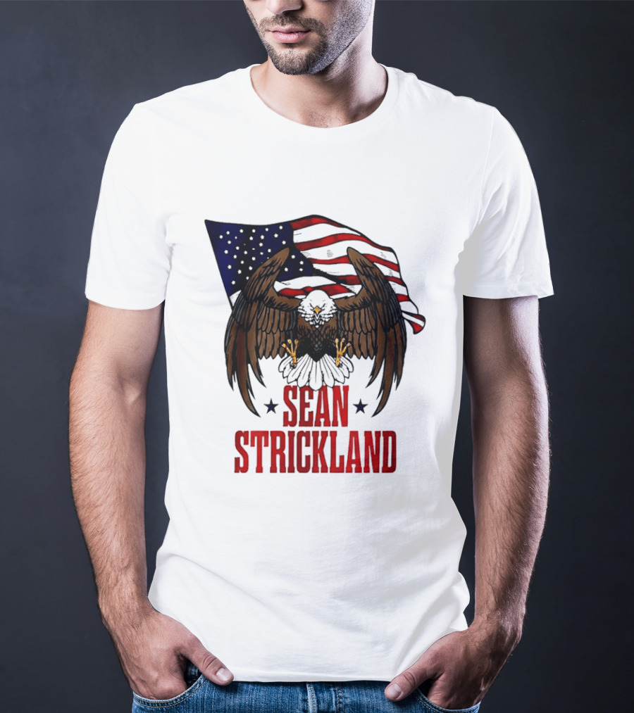 American Flag Eagle Sean Strickland UFC The Great American Hope T-Shirt