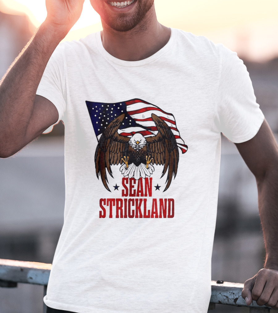 American Flag Eagle Sean Strickland UFC The Great American Hope T-Shirt