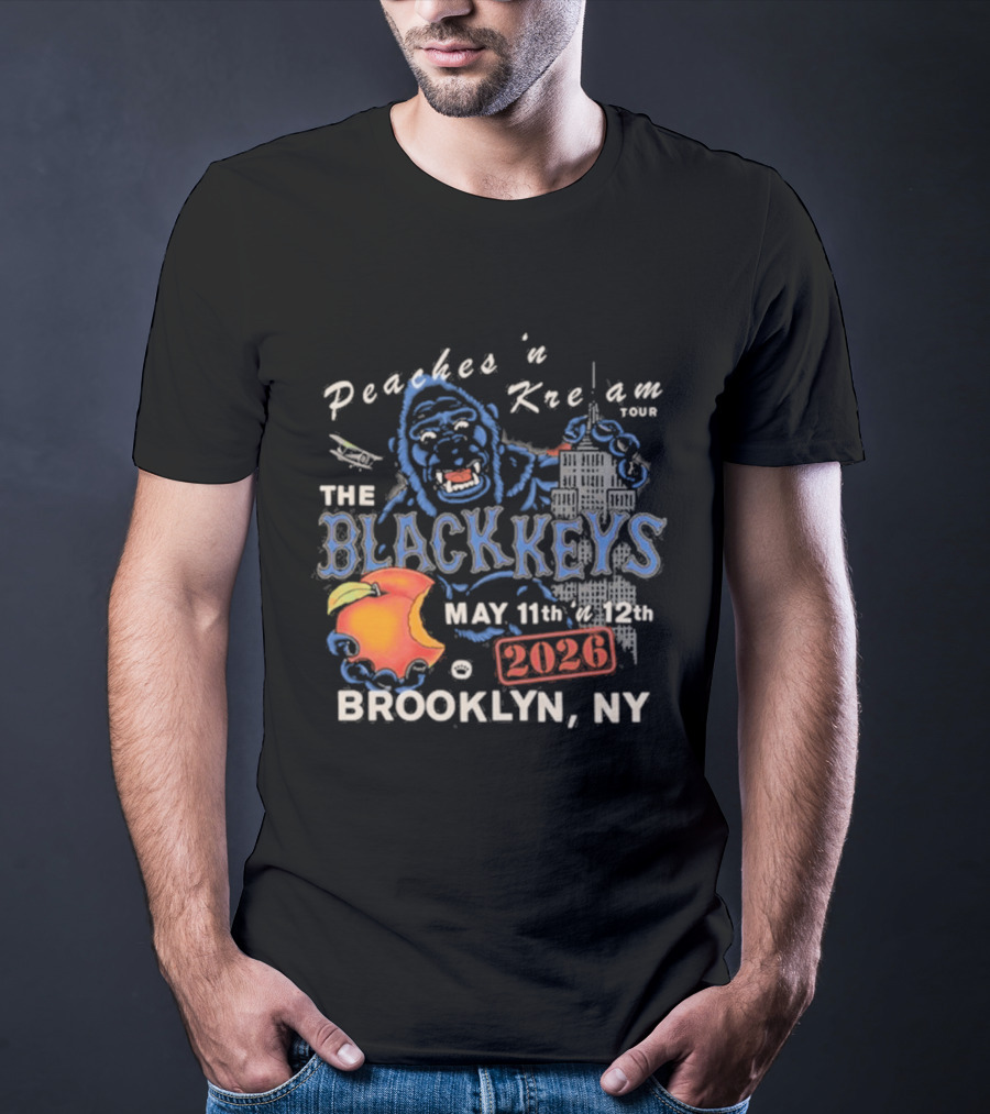 The Black Keys Peaches N Keem Tour Brooklyn May 11 12 2026 NYC T-Shirt