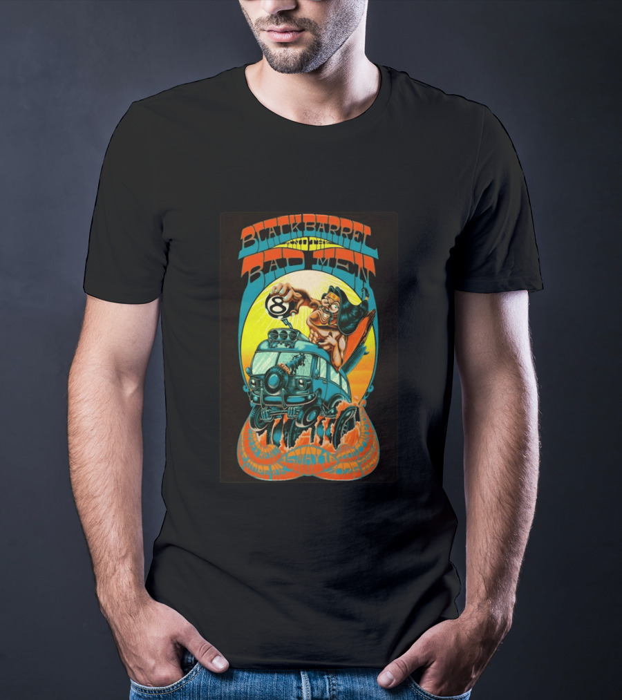 Black Barrel And The Bad Men Hope AK 5 16 2026 Psychedelic Van Race T-Shirt