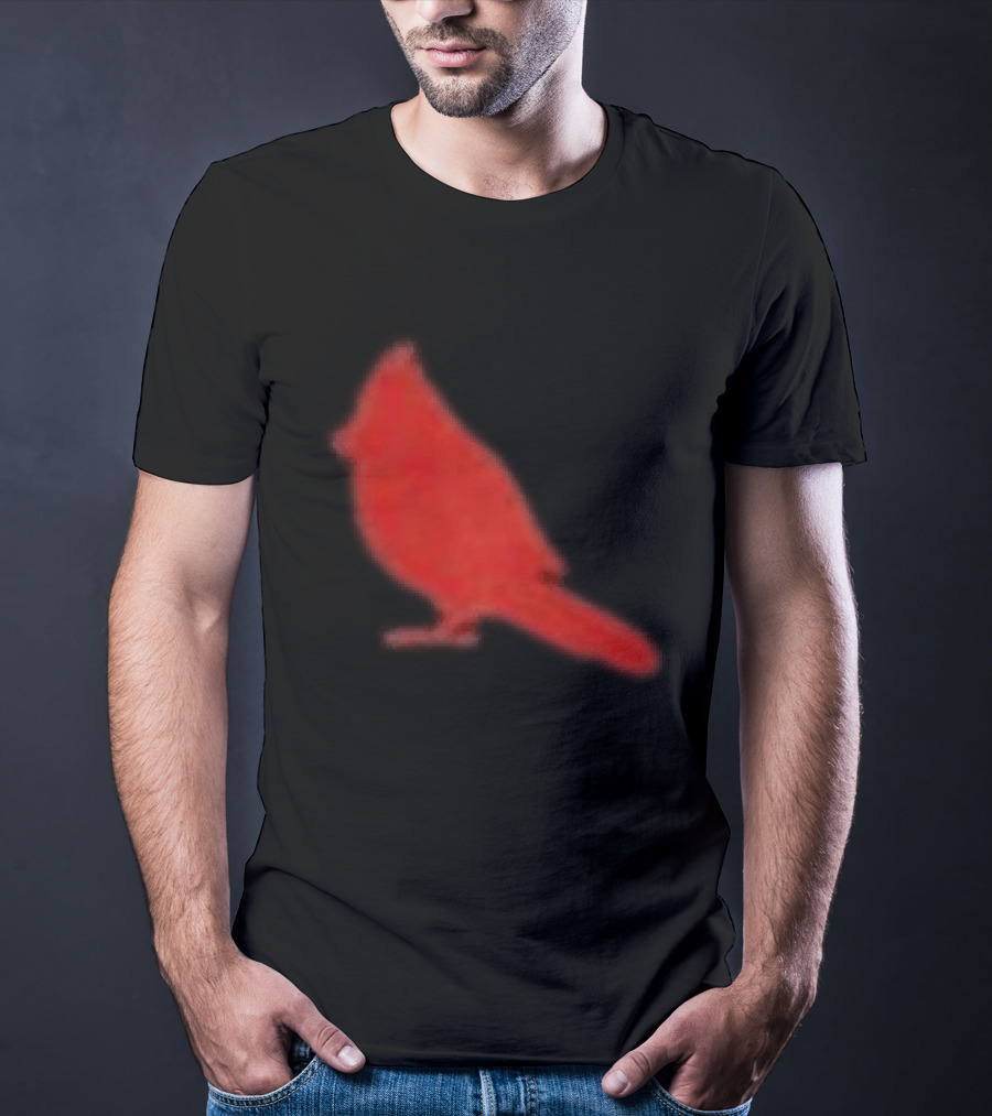 The Slumerican Cardinal Red Bird Stylized T-Shirt