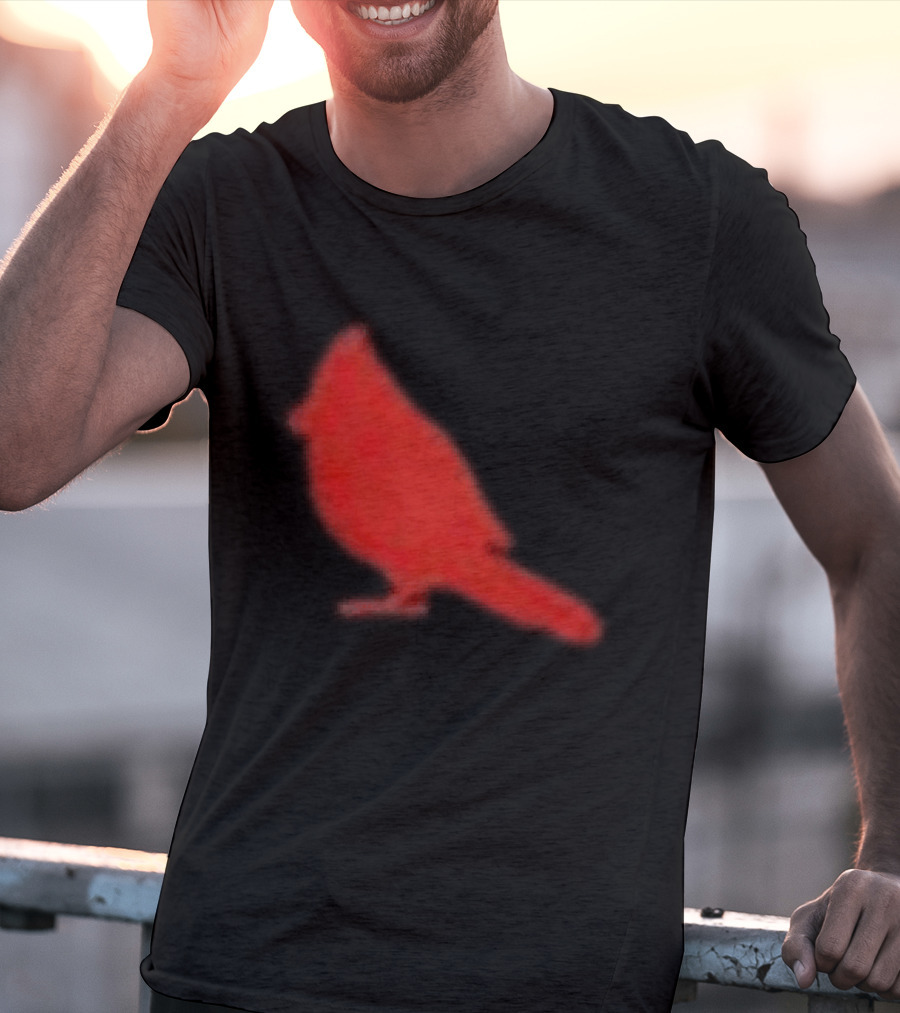 The Slumerican Cardinal Red Bird Stylized T-Shirt