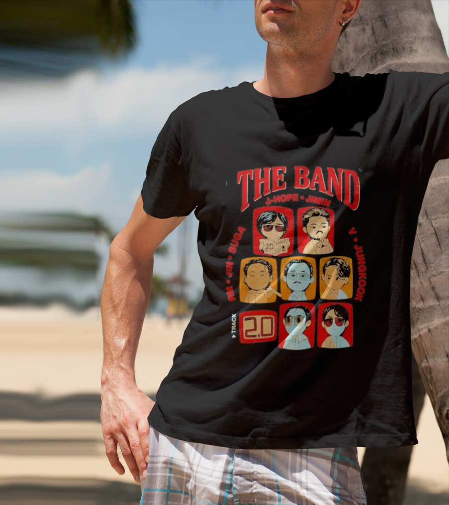 The Band RM Jin Suga J Hope Jimin V Jungkook 20 Arirang BTS World Tour 2.0 T-Shirt