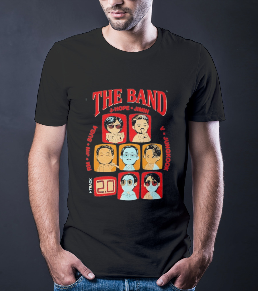 The Band RM Jin Suga J Hope Jimin V Jungkook 20 Arirang BTS World Tour 2.0 T-Shirt