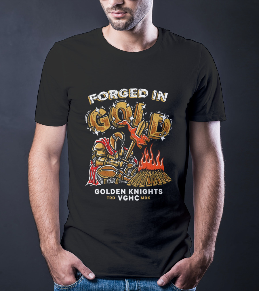 Forged In Gold Golden Knights TRD VGHC MMR Roasted Duck T-Shirt