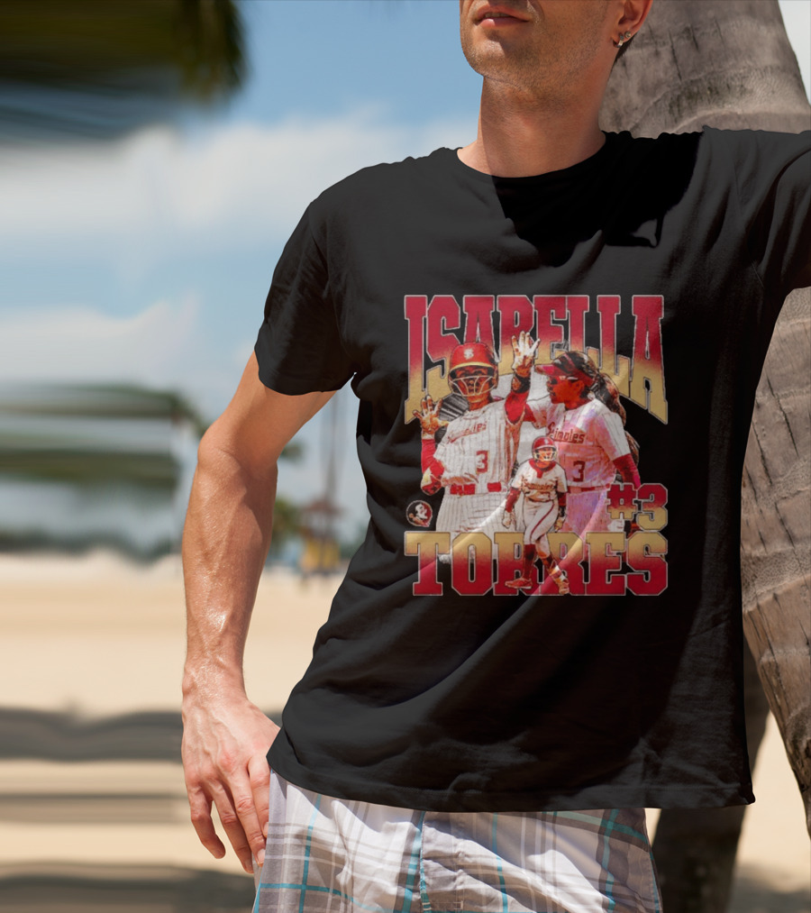 Isabella Torres Florida State Seminoles #3 Player Collage T-Shirt
