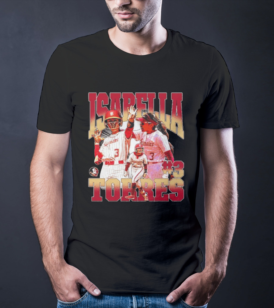 Isabella Torres Florida State Seminoles #3 Player Collage T-Shirt