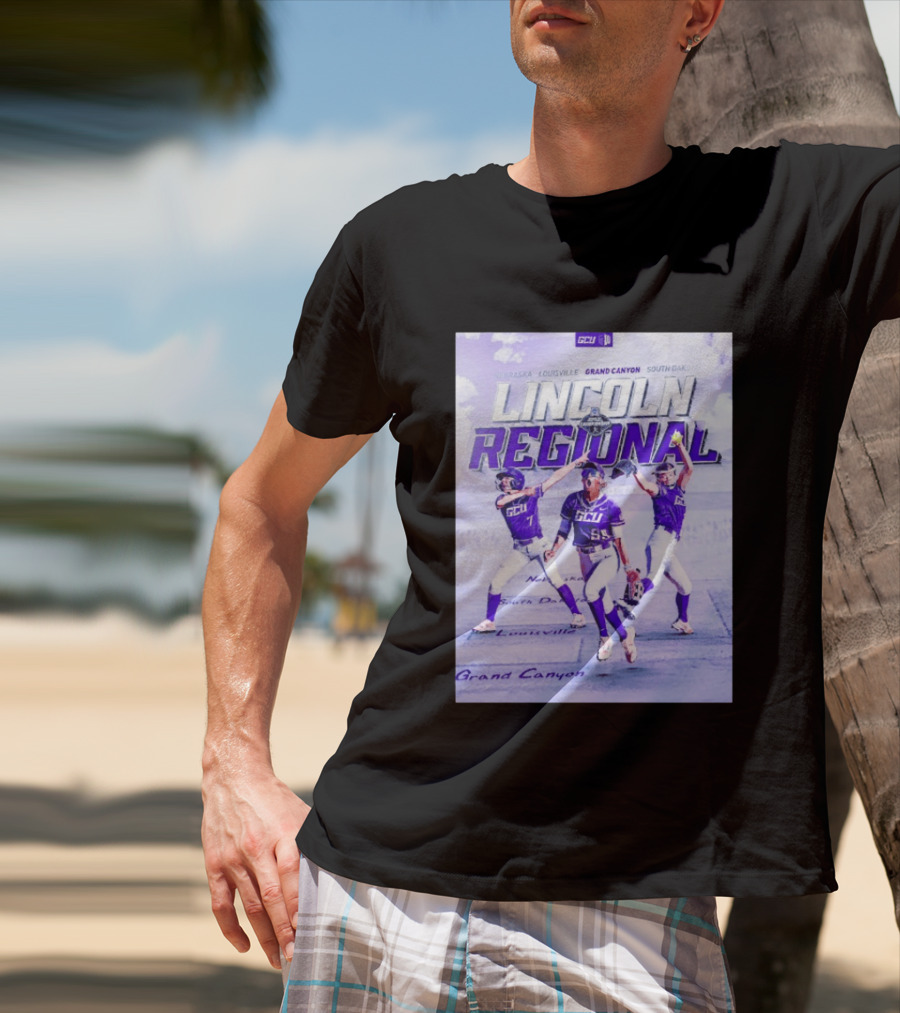 Grand Canyon Antelopes Softball Lincoln Regional Nebraska Louisville South Dakota GCU T-Shirt