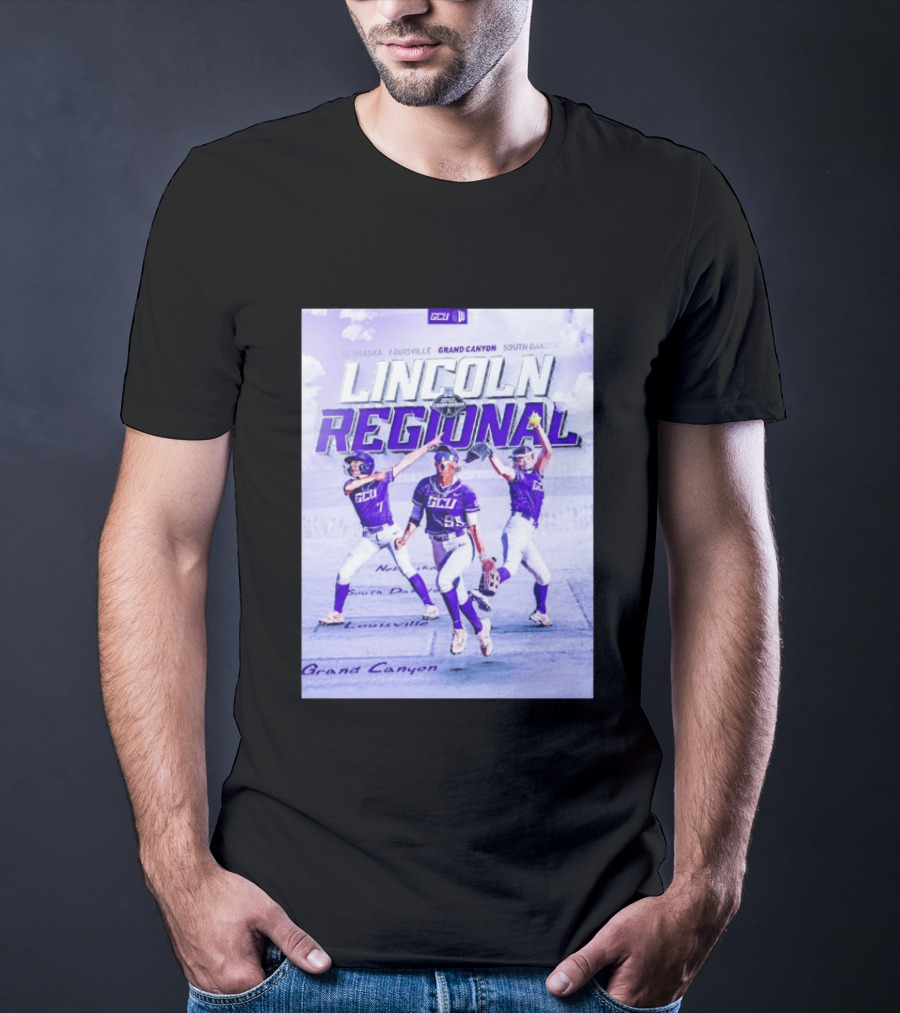 Grand Canyon Antelopes Softball Lincoln Regional Nebraska Louisville South Dakota GCU T-Shirt