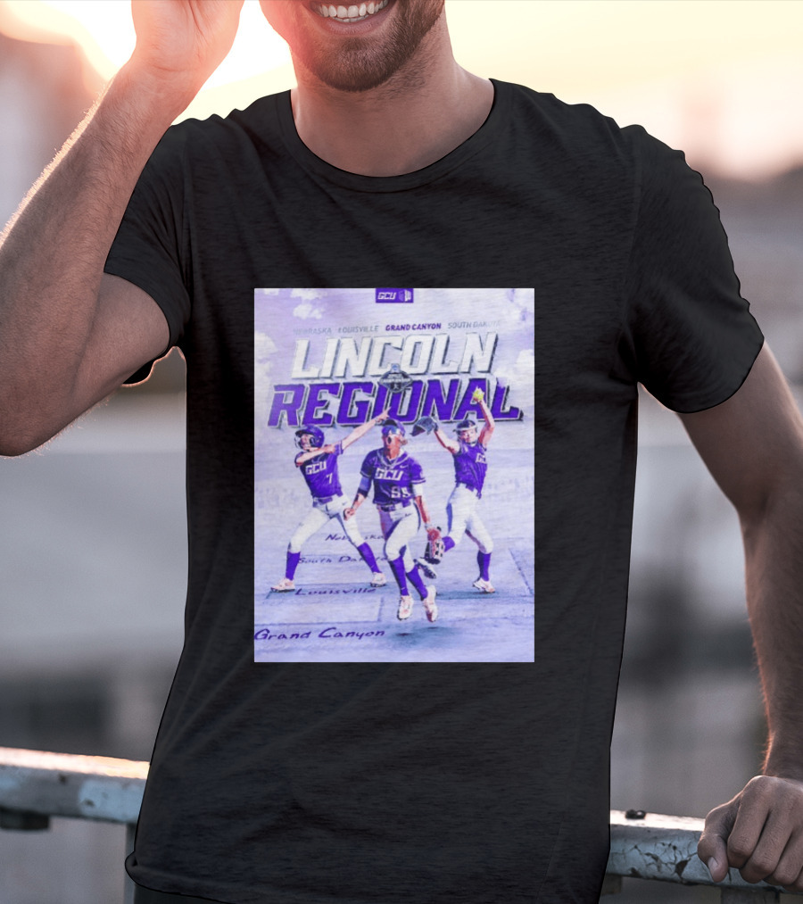 Grand Canyon Antelopes Softball Lincoln Regional Nebraska Louisville South Dakota GCU T-Shirt