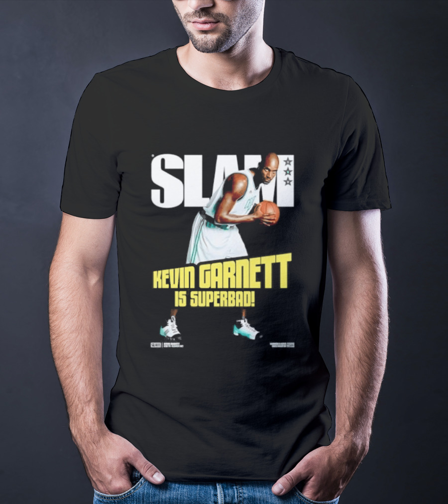 Slam Kevin Garnett Is Superbad Celtics Basketball T-Shirt