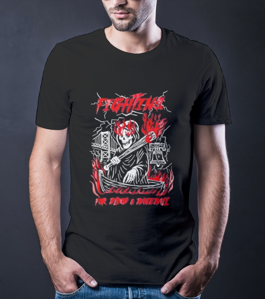 Philadelphia Phillies Fightin' For Blood And Baseball T-Shirt