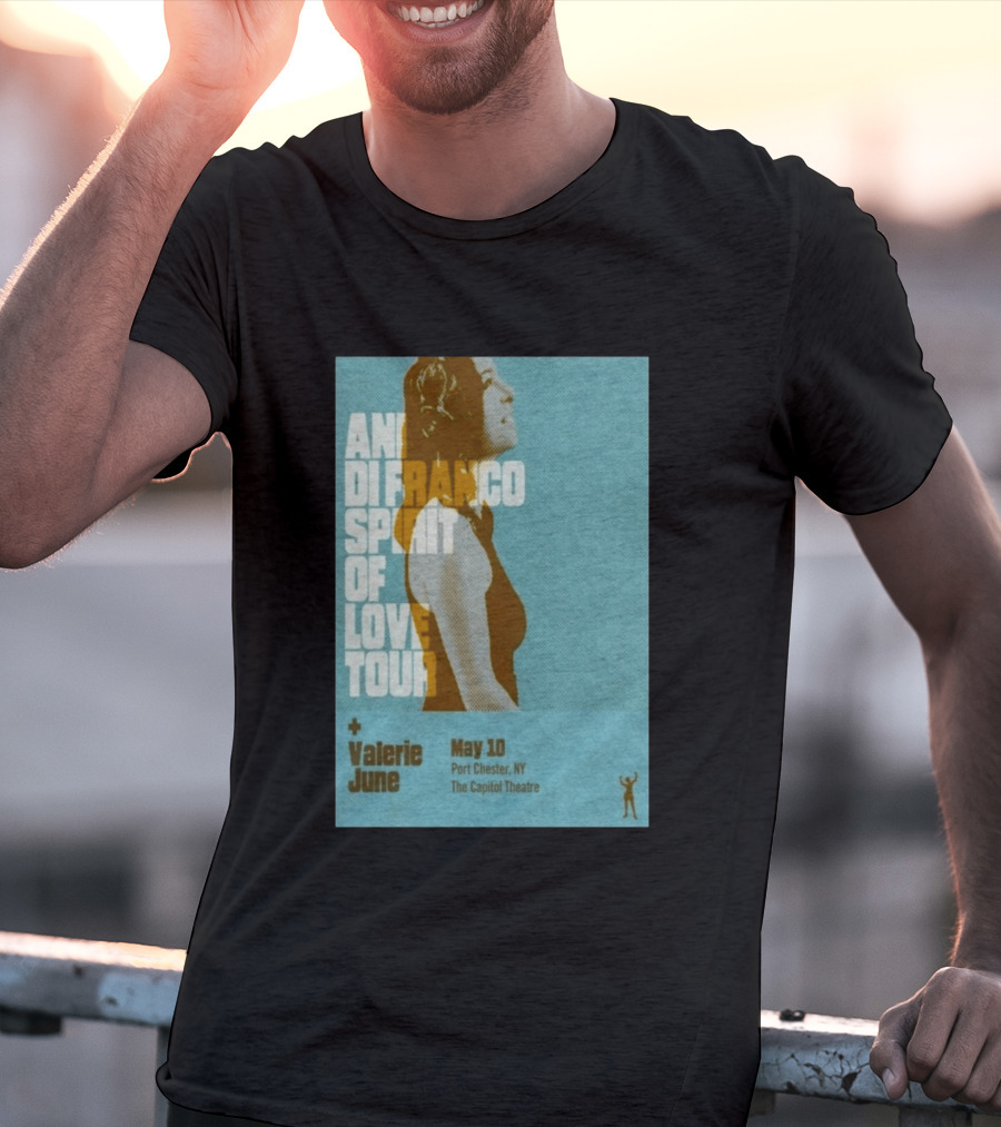 Ani DiFranco Spirit Of Love Tour May 10 Port Chester NY The Capitol Theatre Valerie June T-Shirt