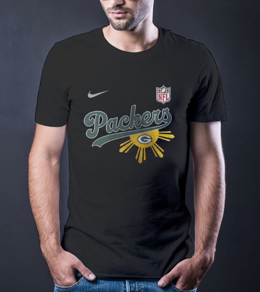 Nike NFL Green Bay Packers Filipino Sun Heritage T-Shirt