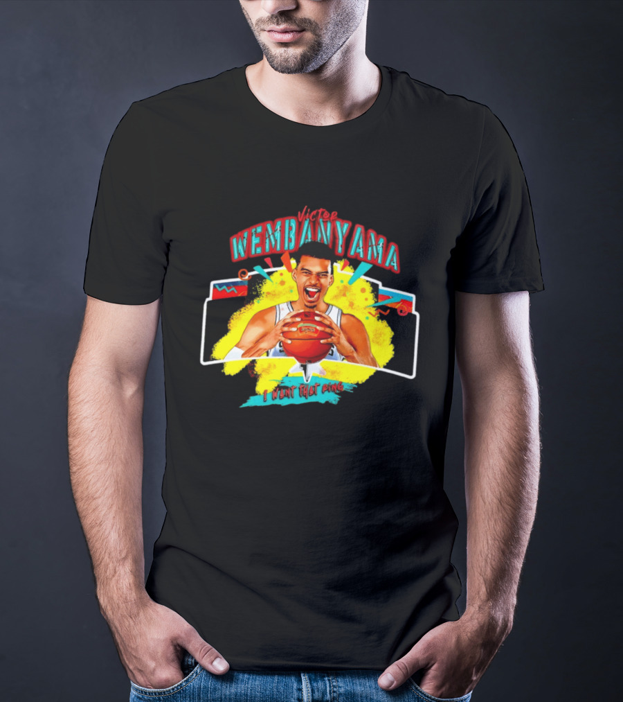 Victor Wembanyama I Want That Ring Spurs Basketball T-Shirt