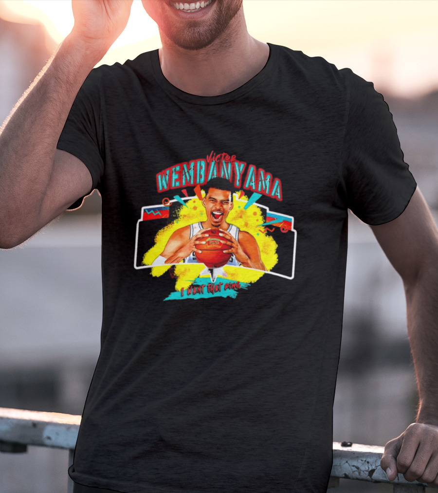 Victor Wembanyama I Want That Ring Spurs Basketball T-Shirt