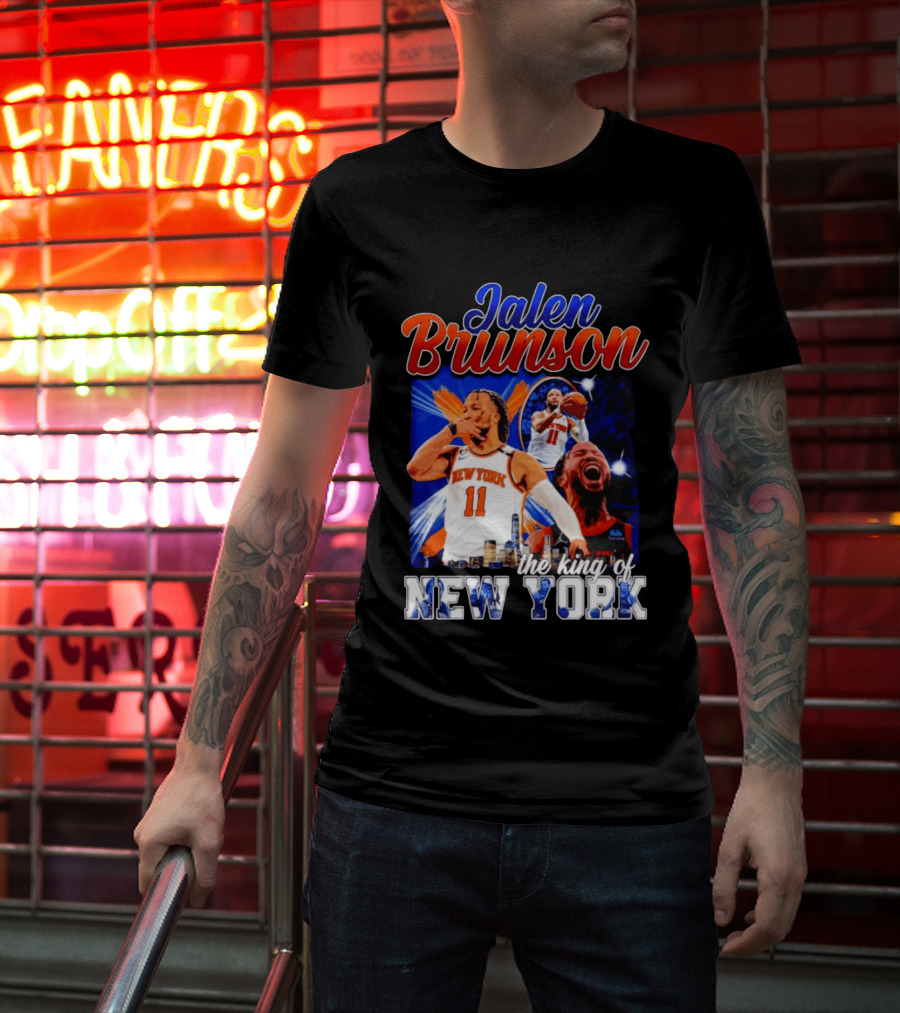 Jalen Brunson The King Of New York New York Knicks Basketball T-Shirt