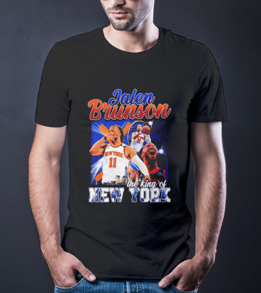 Jalen Brunson The King Of New York New York Knicks Basketball T-Shirt