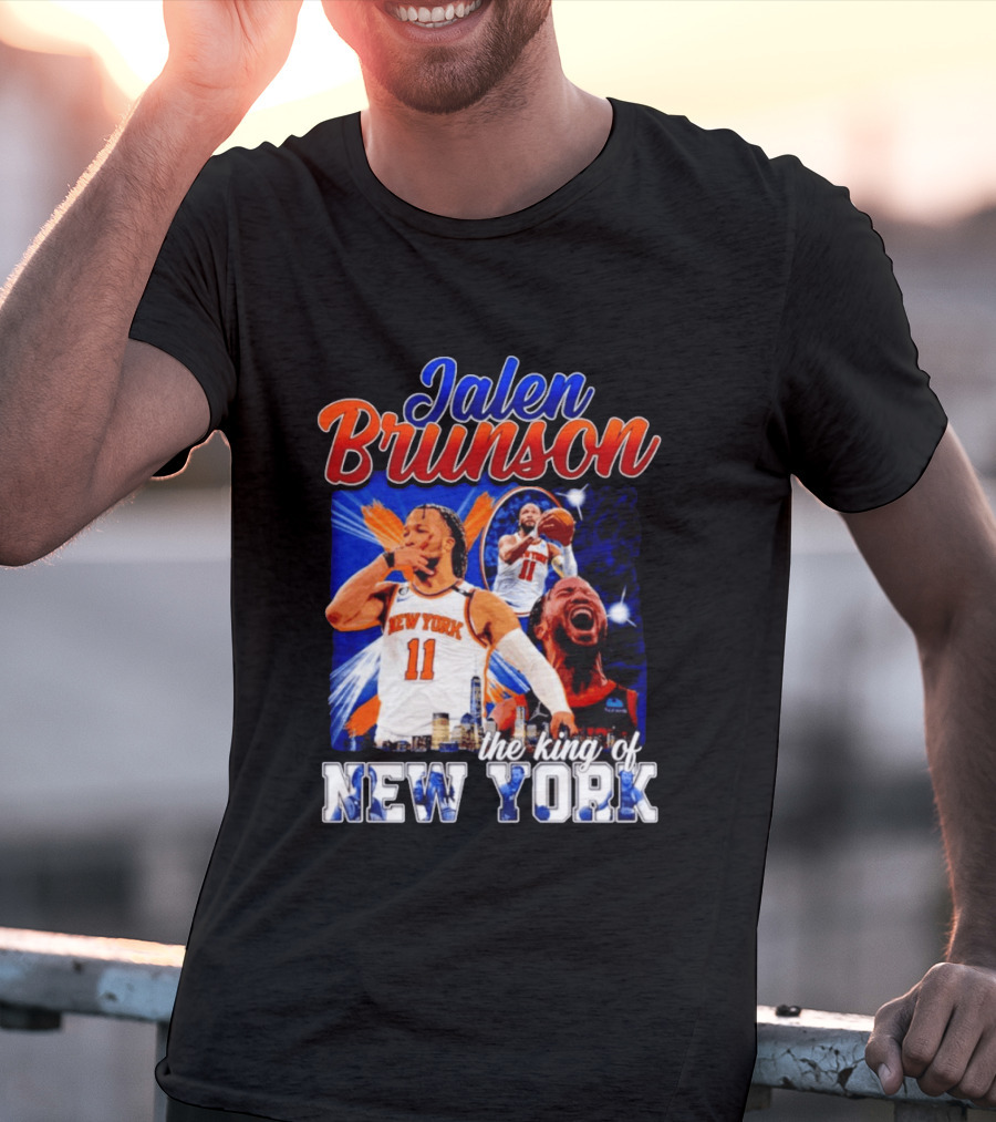 Jalen Brunson The King Of New York New York Knicks Basketball T-Shirt