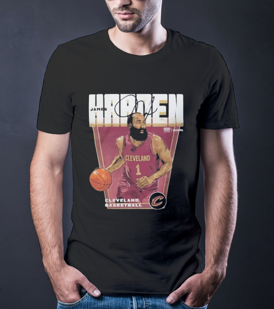 James Harden Cleveland Basketball 500 Level NBA Signature Edition T-Shirt