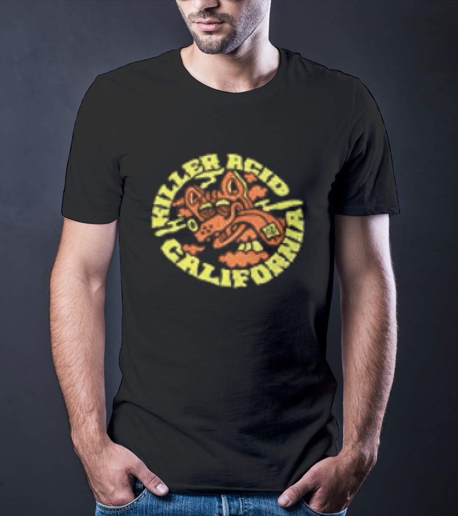 Killer Acid California Dog Daze Trippy Psychedelic T-Shirt