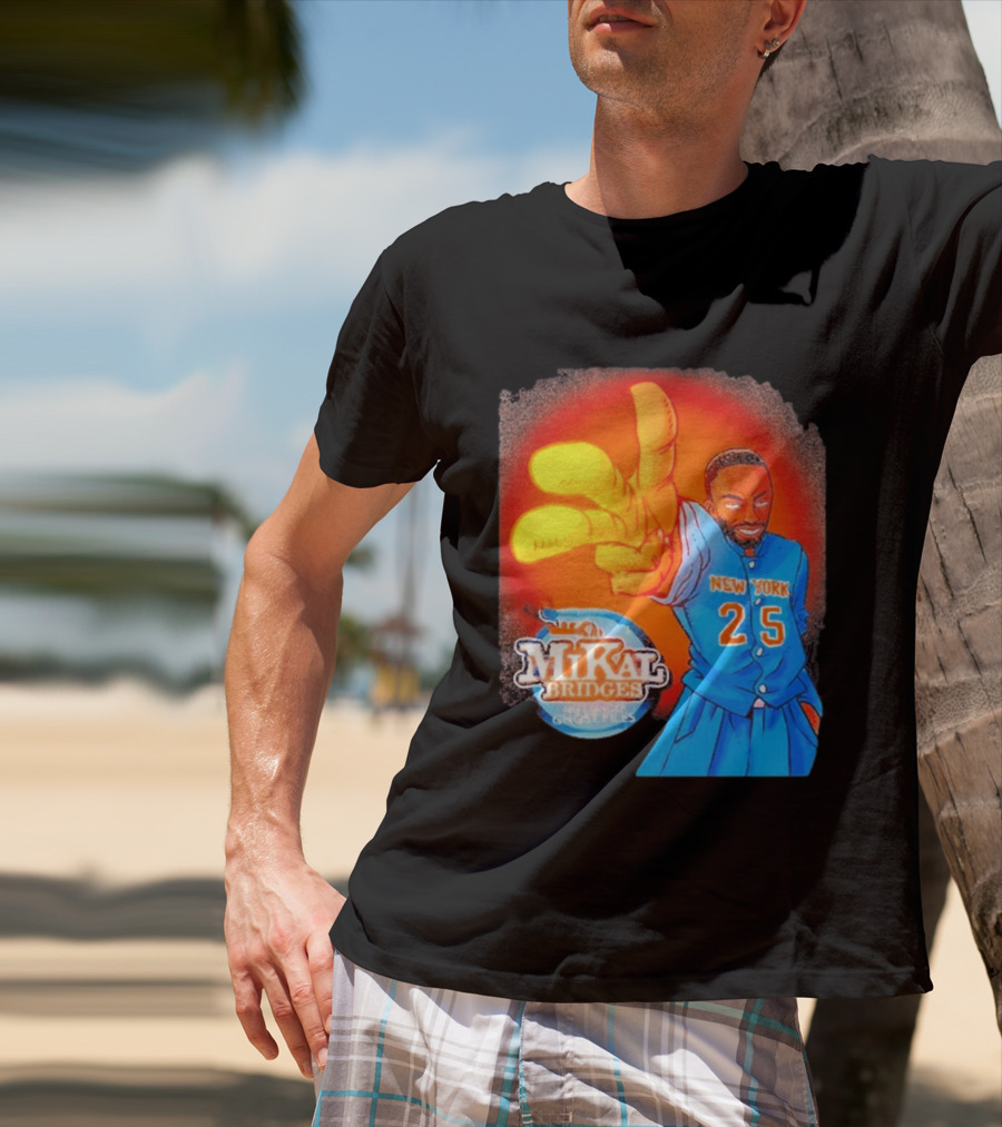 New York 25 Mikal Bridges No Longer Ghost Files T-Shirt