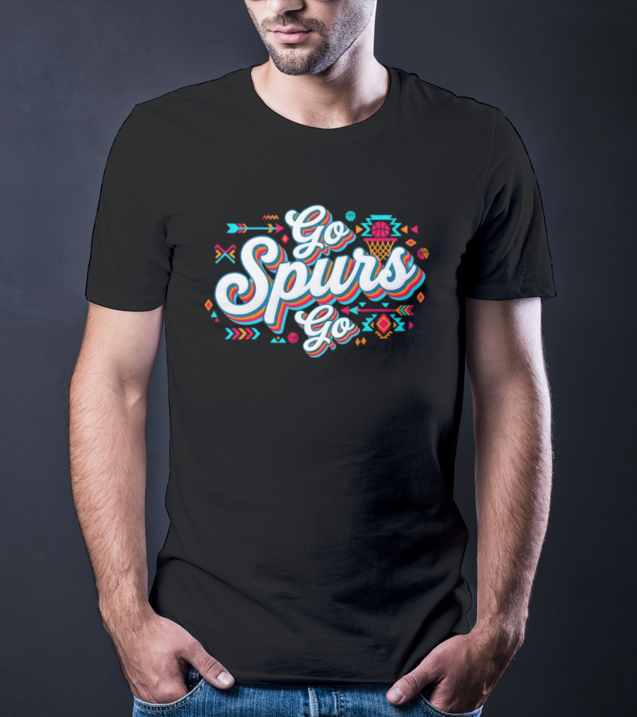 Go Spurs Go Basketball Southwest Vibes T-Shirt