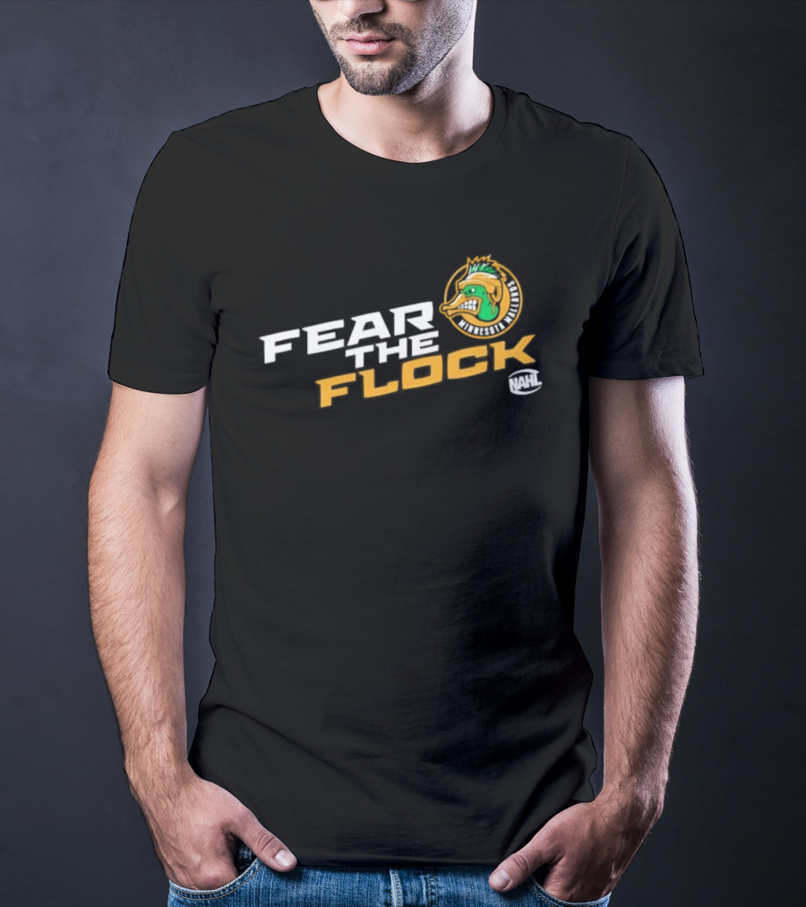 Minnesota Mallards Fear The Flock Team Spirit T-Shirt