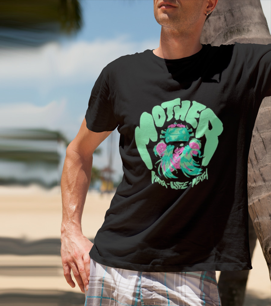 Mother Birth Life Death Neon Psychedelic T-Shirt
