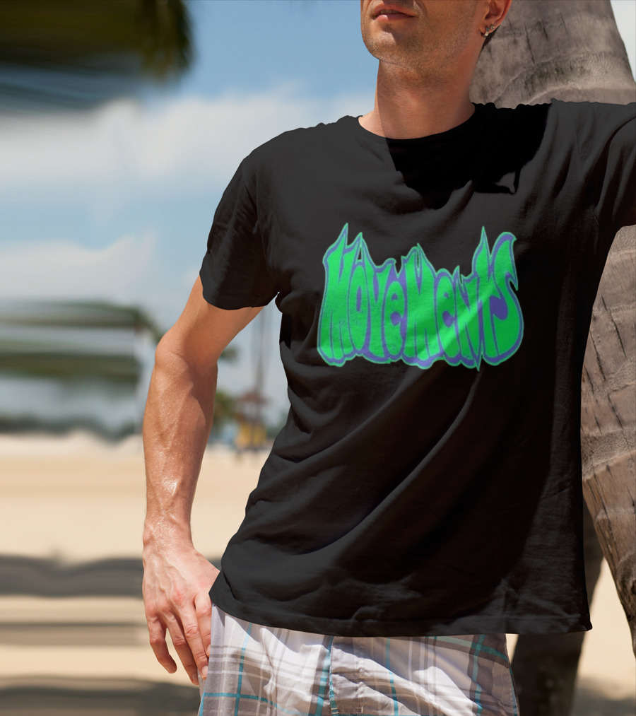 Movements Back In My Ways Neon Vaporwave Style Font T-Shirt