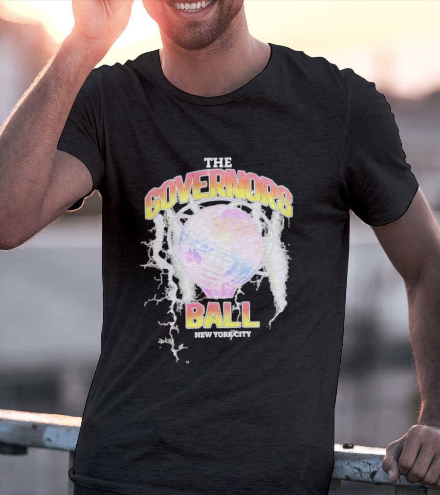 The Governors Ball New York City Lightning Globe Festival T-Shirt