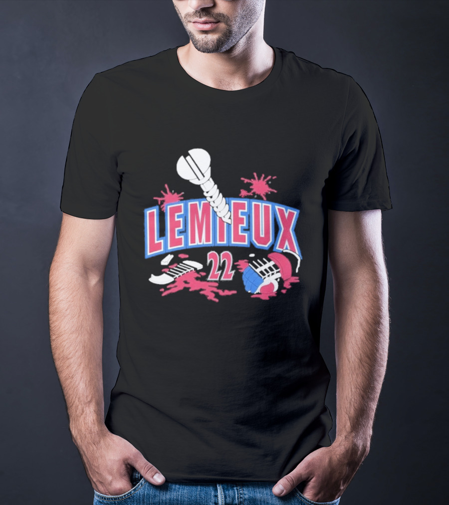 Lemieux 22 Screw Detroit Red Wings Hockey T-Shirt