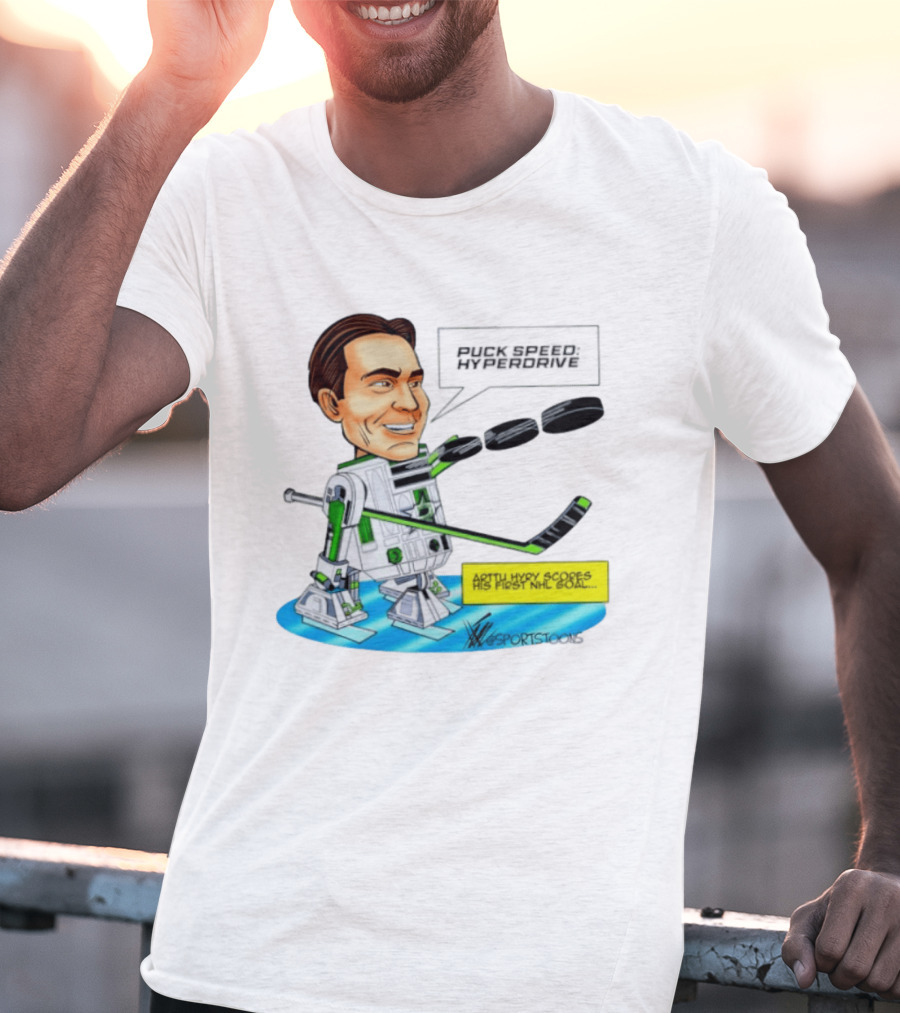 Arttu Hyry Puck Speed R2 D2 Dallas Stars First NHL Goal T-Shirt