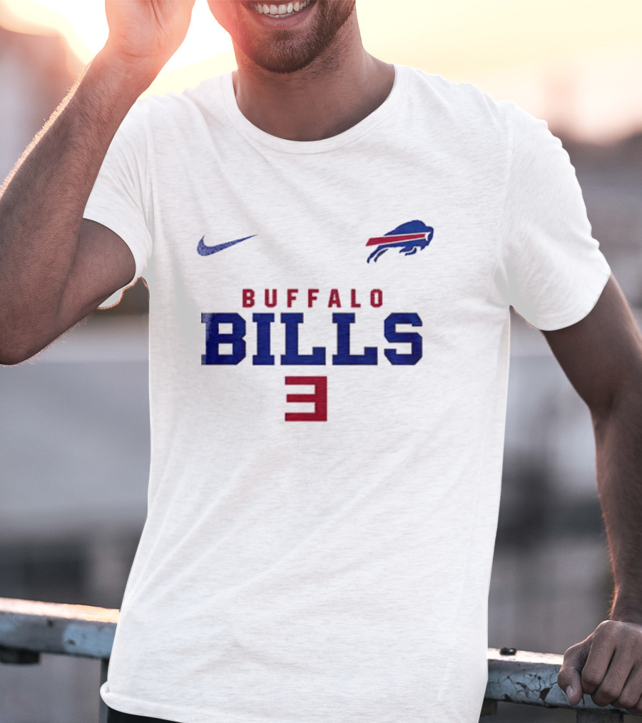 Buffalo Bills Nike Number 3 T-Shirt