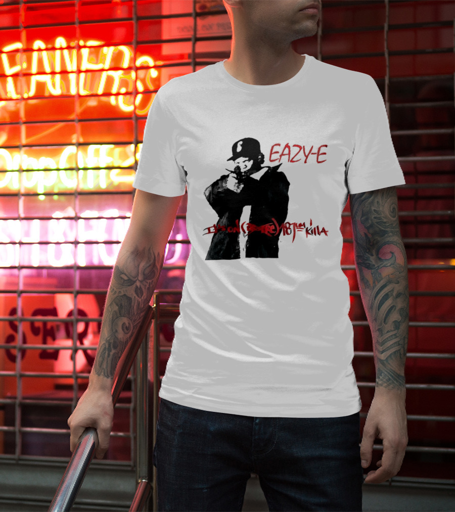 Eazy E It's On Dr. Dre 187um Killa Vintage Style Tribute 90s Hip Hop T-Shirt