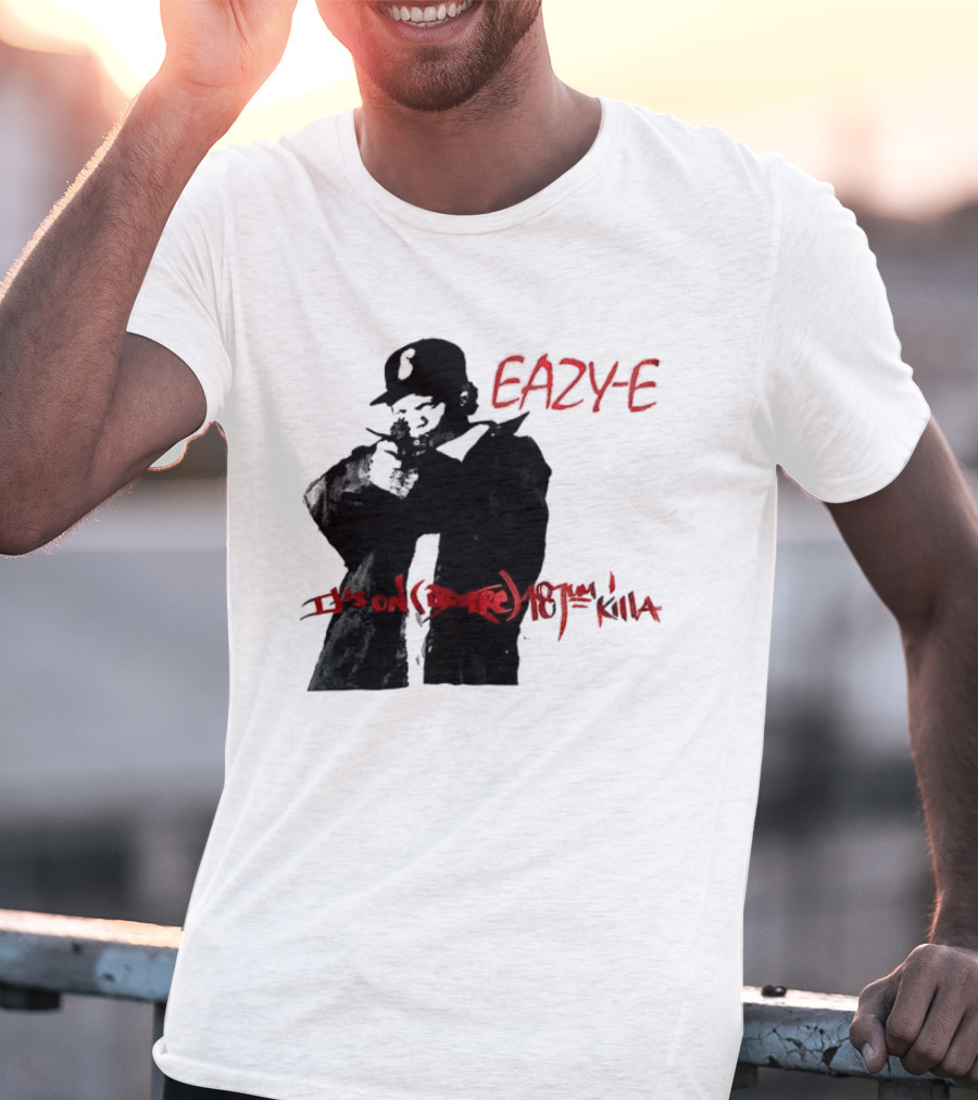 Eazy E It's On Dr. Dre 187um Killa Vintage Style Tribute 90s Hip Hop T-Shirt