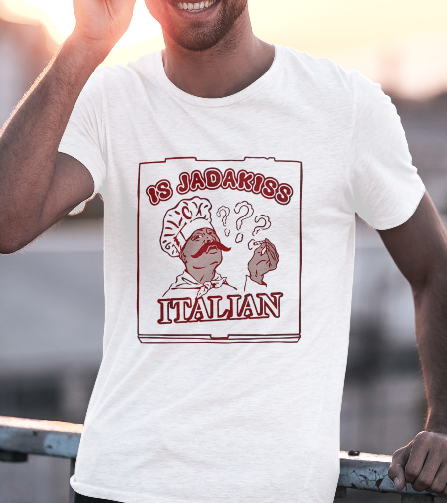 Is Jadakiss Italian Chef Moustache Question Marks T-Shirt
