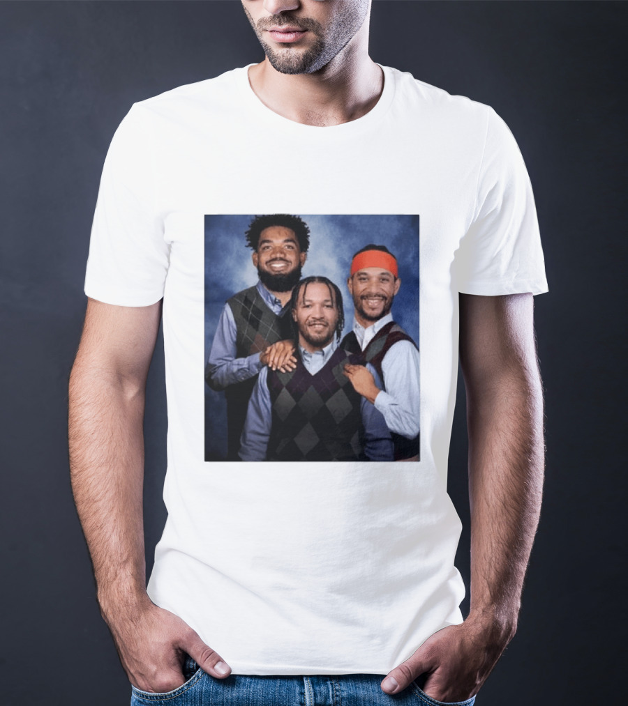 Karl Anthony Towns Jalen Brunson Josh Hart Step Brothers Argyle Sweater T-Shirt