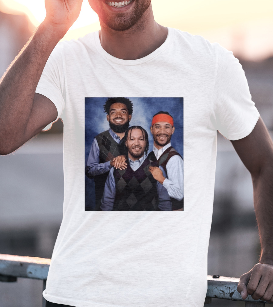 Karl Anthony Towns Jalen Brunson Josh Hart Step Brothers Argyle Sweater T-Shirt