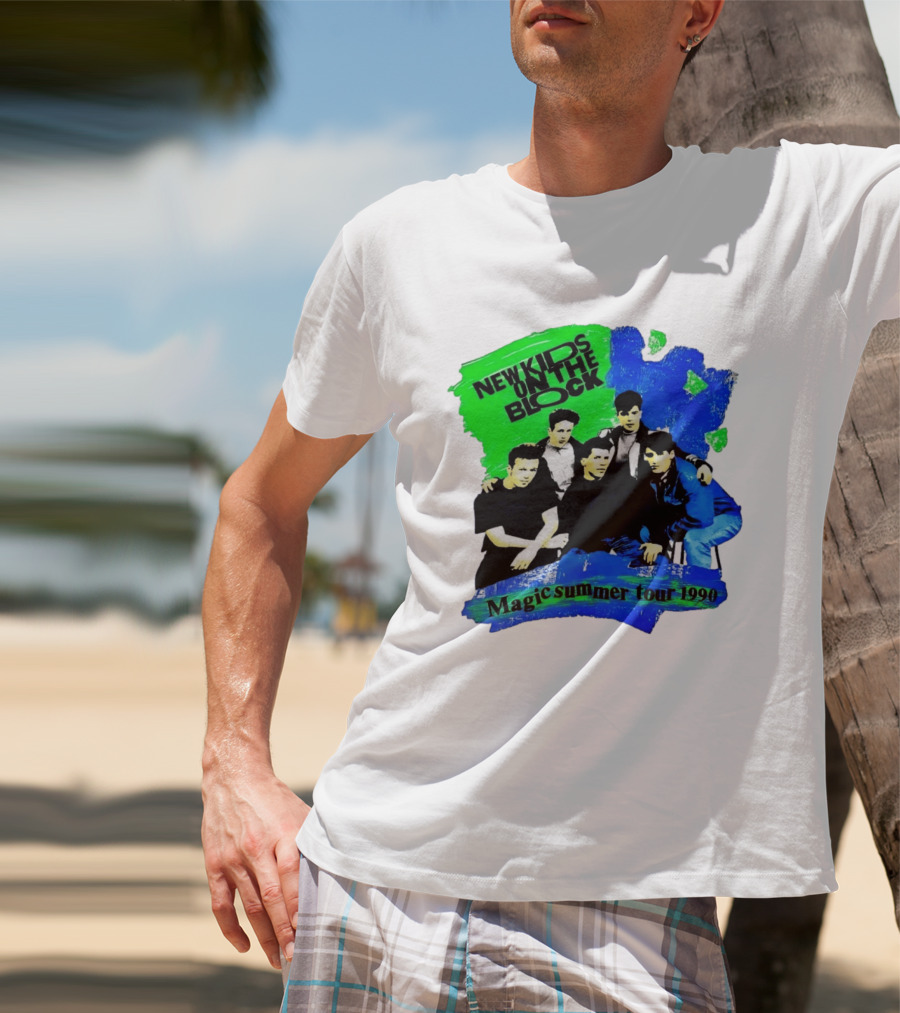 New Kids On The Block Magic Summer Tour 1990 Vintage Concert T-Shirt