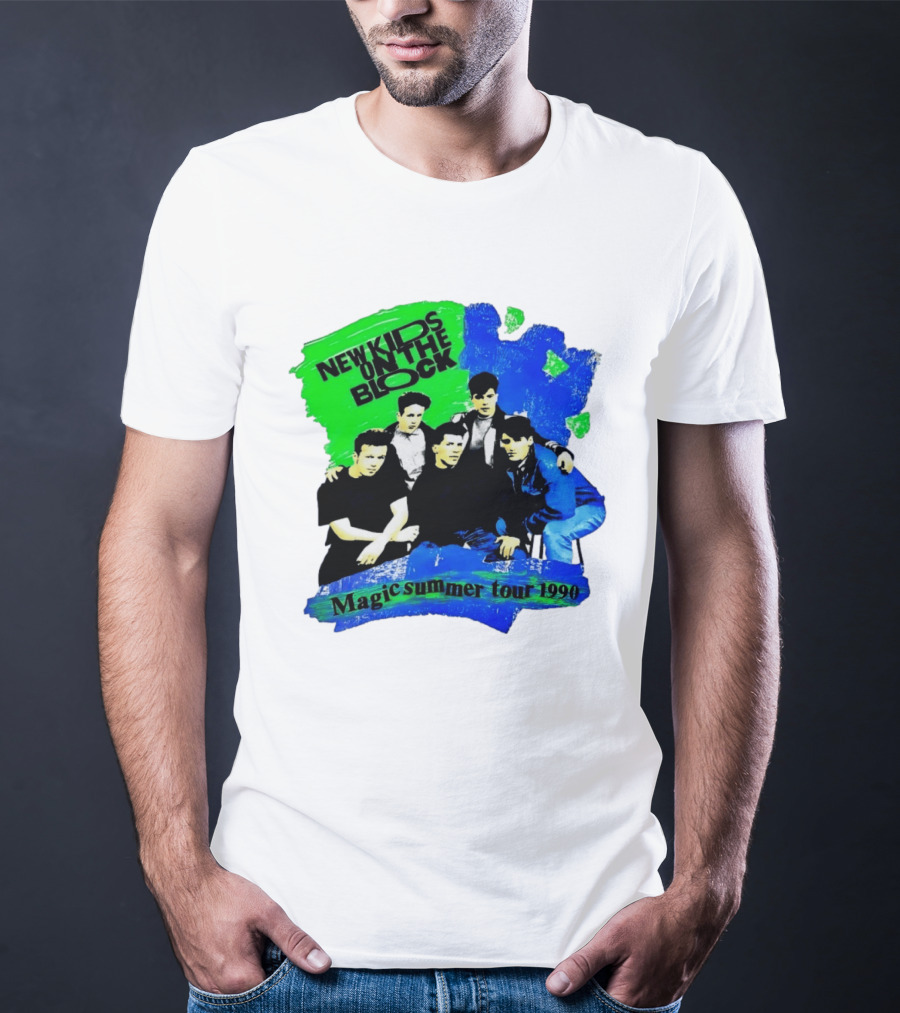 New Kids On The Block Magic Summer Tour 1990 Vintage Concert T-Shirt
