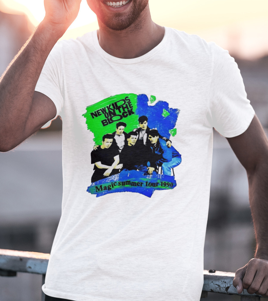 New Kids On The Block Magic Summer Tour 1990 Vintage Concert T-Shirt