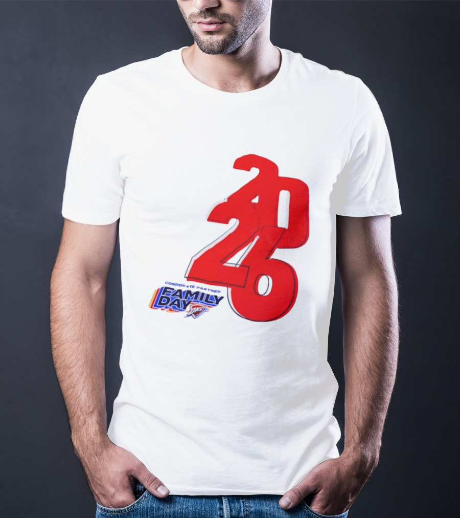 Oklahoma City Thunder Basketball Family Day Corporate Partner 2026 T-Shirt