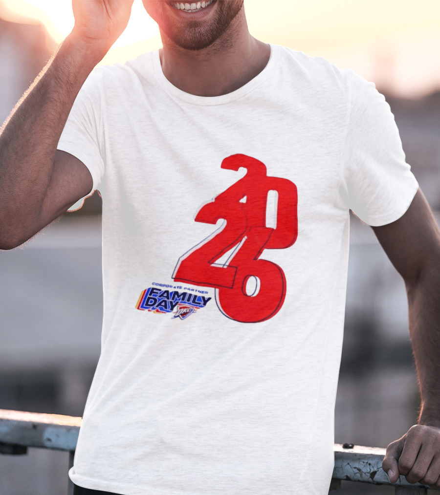 Oklahoma City Thunder Basketball Family Day Corporate Partner 2026 T-Shirt