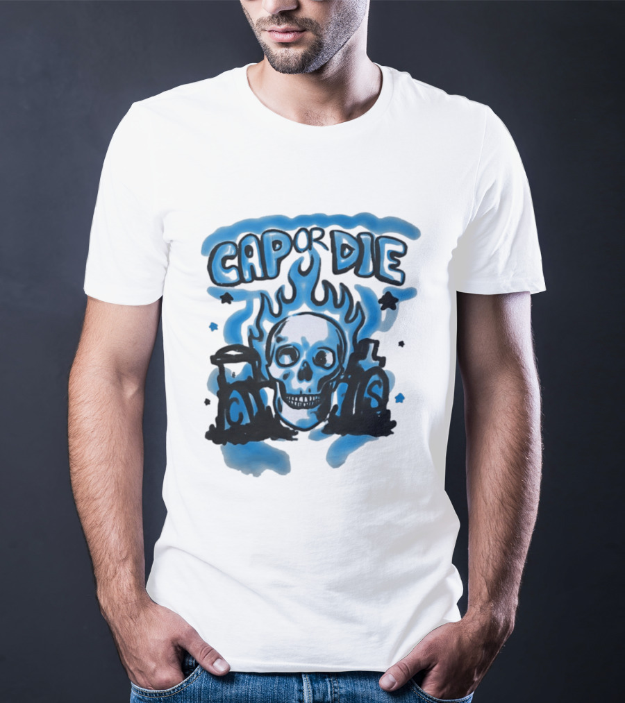 Cap Or Die Skull Flame T-Shirt
